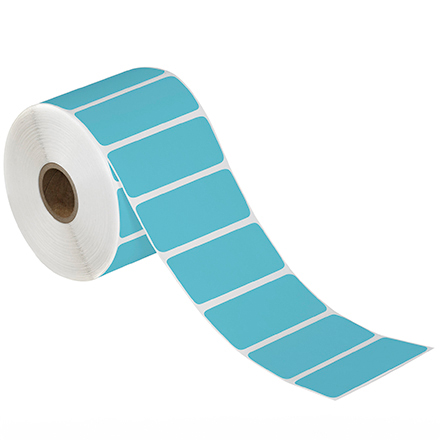 3 x 1" Blue Desktop Direct Thermal Label