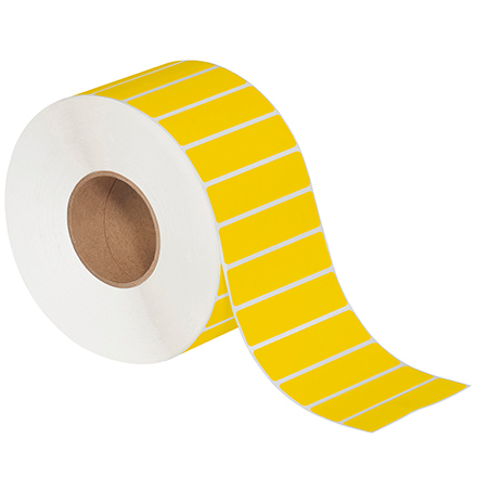 4 x 1" Yellow Direct Thermal Labels